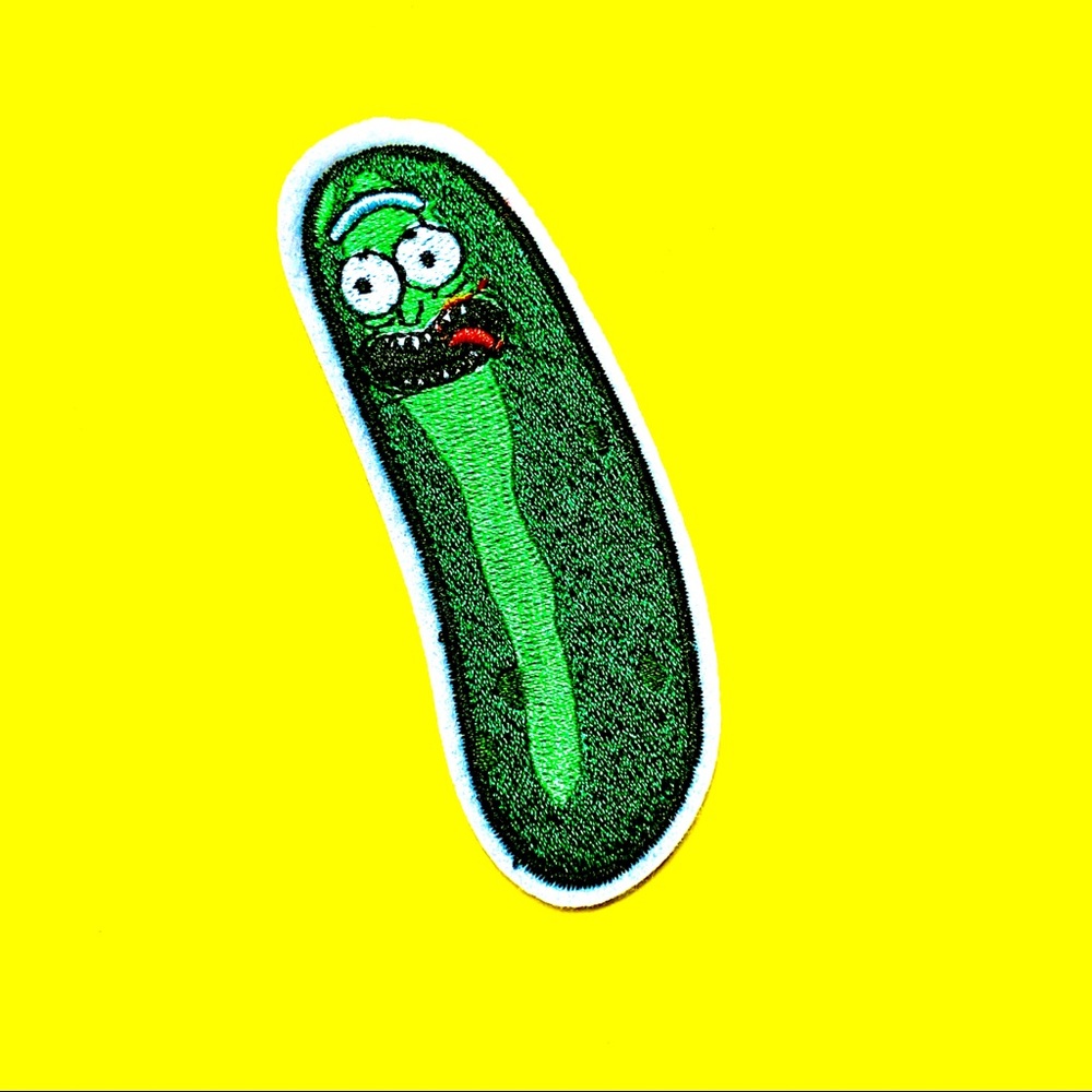 Pickle rick rick and morty iron on patch